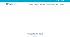 Desktop Screenshot of boviemedical.com