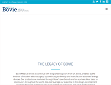Tablet Screenshot of boviemedical.com